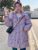 KBAT Iarna Femei Oversized Parkas Jachete Casual Gros Cald Glugă Model haină Femei Iarna Outwear Jachetă de modă Parkas