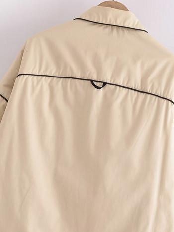 Зимни дамски якета с пух за 2023 г. Пачуърк Ултра леки топли ежедневни палта Дамско пухено яке Голяма парка Палто с копчета
