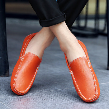  голям размер 47 Мъжки мокасини Меки мокасини Висококачествени пролетни есенни обувки от кожа за мъже Обувки с равни обувки за шофиране
