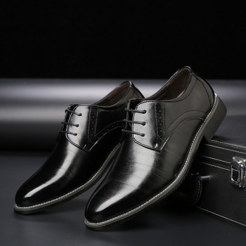 Нови висококачествени мъжки броги , бизнес рокли с връзки Bullock Мъжки обувки Oxford Мъжки официални обувки698