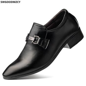 Бели обувки Слипони Мъжки черни обувки Оксфорд Мъжки кафяви рокли Мокасини за мъже Office 2023 DERBI Бизнес костюм КОЖЕН ОФИС