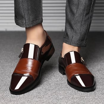 Класически бизнес мъжки обувки Mazefeng Модни елегантни официални сватбени обувки Мъжки без приплъзване Офис Оксфорд обувки за мъже Черни