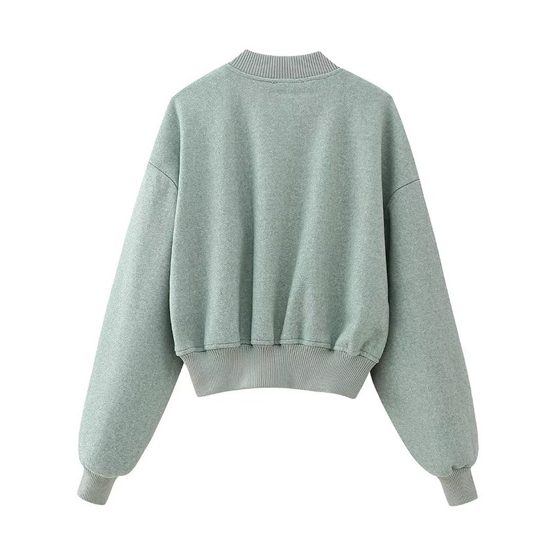 2023 m. madinga moteriška striukė su viena krūtine Bomber Striukė senovinė ilgomis rankovėmis moteriška rudeninis vilnos paltas Laisvalaikio gatvės aprangos viršutiniai drabužiai