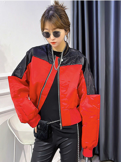 KBAT jachetă bomber pentru femei Jachete mozabile Streetwear Jachetă de baseball pentru femei Haina de bază Harajuku Îmbrăcăminte pentru femei