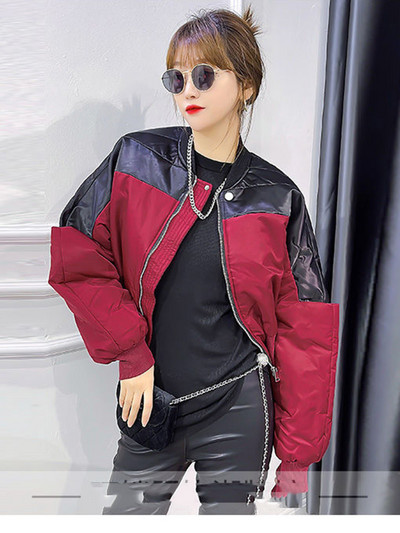 KBAT jachetă bomber pentru femei Jachete mozabile Streetwear Jachetă de baseball pentru femei Haina de bază Harajuku Îmbrăcăminte pentru femei