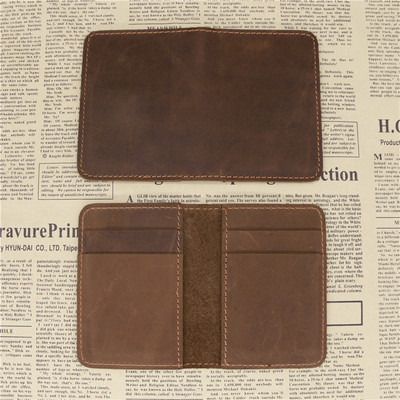 Muški novčanik s držačem kartice, kožni minimalistički, personalizirani, mala, tanka torbica, tanka, mini novčanik s držačem za bankovne osobne iskaznice