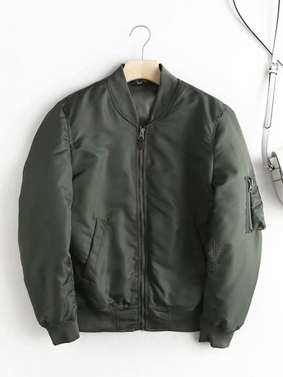 KBAT 2023 Zimske tople ženske bejzbolske jakne Preveliki osnovni kaput s patentnim zatvaračem Široka bomber jakna Ženska gornja odjeća Top Chaqueta Mujer