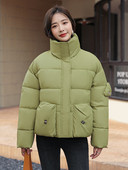 Iarna 2023 cu guler stand pentru femei Parka pentru femeie jachetă pufă din bumbac pardesiu căptușit haine coreene îmbrăcăminte exterioară groasă cu mânecă lungă