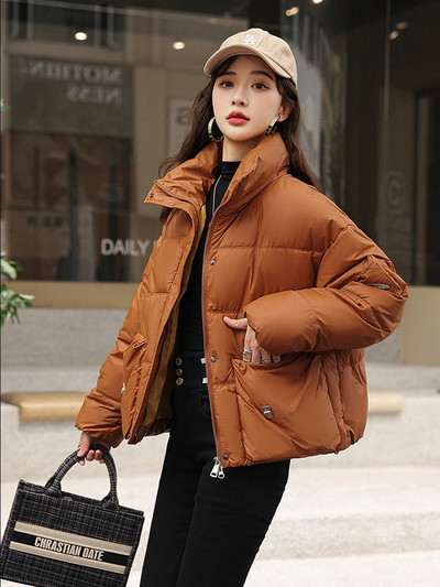 Iarna 2023 cu guler stand pentru femei Parka pentru femeie jachetă pufă din bumbac pardesiu căptușit haine coreene îmbrăcăminte exterioară groasă cu mânecă lungă
