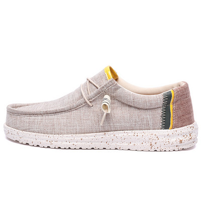 Marka Muške ležerne cipele Modne platnene cipele od trapera Prozračne muške ravne cipele za hodanje na otvorenom Velike veličine Lagane muške cipele Mokasine