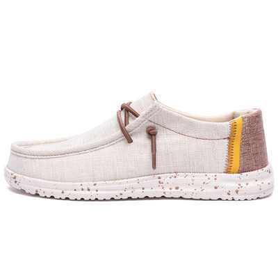 Marka Muške ležerne cipele Modne platnene cipele od trapera Prozračne muške ravne cipele za hodanje na otvorenom Velike veličine Lagane muške cipele Mokasine