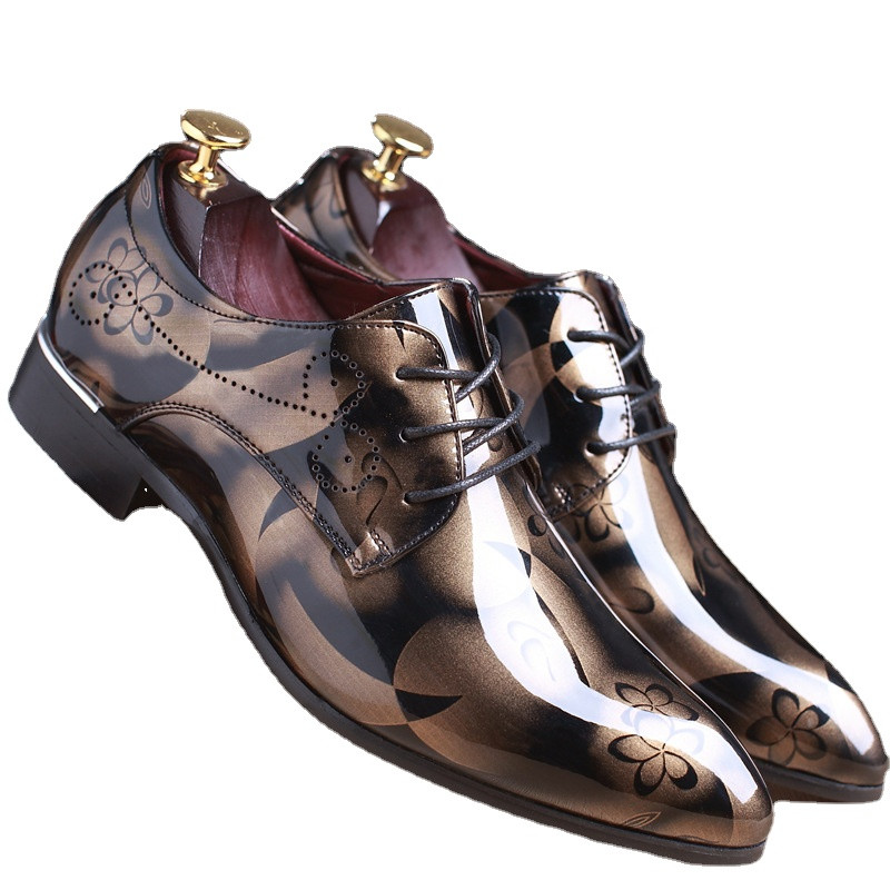 Pantofi de rochie pentru bărbați de birou, cu model floral, pantofi formali pentru bărbați, din piele, modă de lux, pantofi de nuntă, pantofi oxford pentru bărbați, rochie 37-50
