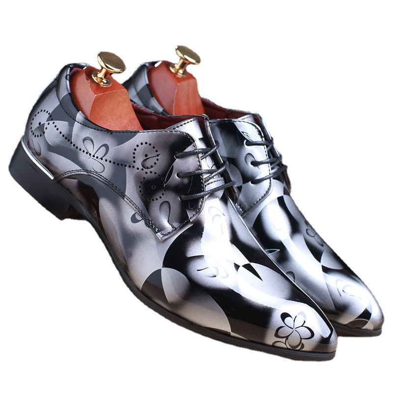 Pantofi de rochie pentru bărbați de birou, cu model floral, pantofi formali pentru bărbați, din piele, modă de lux, pantofi de nuntă, pantofi oxford pentru bărbați, rochie 37-50
