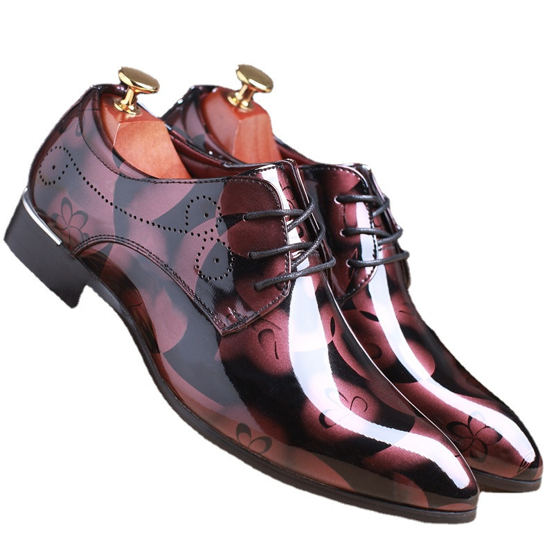 Pantofi de rochie pentru bărbați de birou, cu model floral, pantofi formali pentru bărbați, din piele, modă de lux, pantofi de nuntă, pantofi oxford pentru bărbați, rochie 37-50