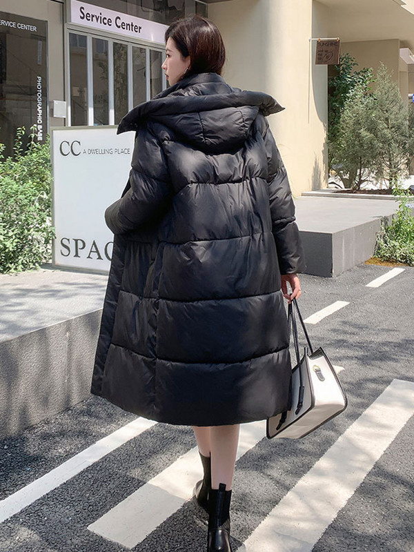 2023. Zimska ženska jakna Duga parka Ženska debela topla jakna s kapuljačom Ženska pufer jakna Ženstvena parka Ženski topli zimski kaputi