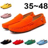 Mocasini de acasă pentru bărbați Mocasini Pantofi femei lucrați manual, respirabil, piele moale de piele intoarsă, de înaltă calitate, ocazional, pantofi de șofat