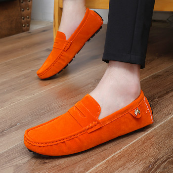 Мокасини за завръщане у дома за мъже Мокасини Обувки Дамски ръчно изработени дишащи меки велурени кожени висококачествени ежедневни равни обувки Обувки за шофиране