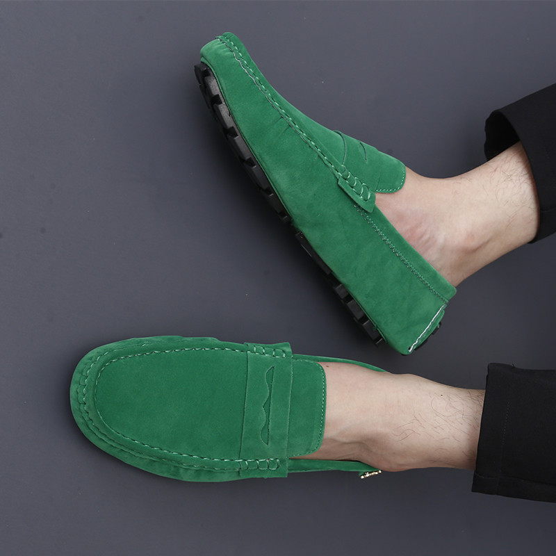 Mocasini de acasă pentru bărbați Mocasini Pantofi femei lucrați manual, respirabil, piele moale de piele intoarsă, de înaltă calitate, ocazional, pantofi de șofat