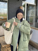 KBAT Moteriška žieminė striukė Naujos mados moteriškas negabaritinis paltas laisvas ilgomis rankovėmis viršutiniai moteriški drabužiai Kasdieniai moteriški paltai Gatvės drabužiai