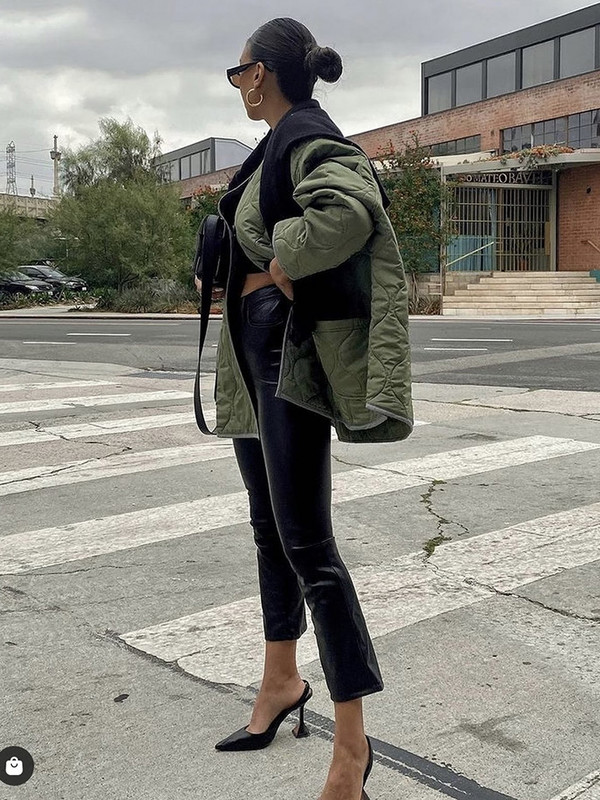 KBAT Moteriška žieminė striukė Naujos mados moteriškas negabaritinis paltas laisvas ilgomis rankovėmis viršutiniai moteriški drabužiai Kasdieniai moteriški paltai Gatvės drabužiai