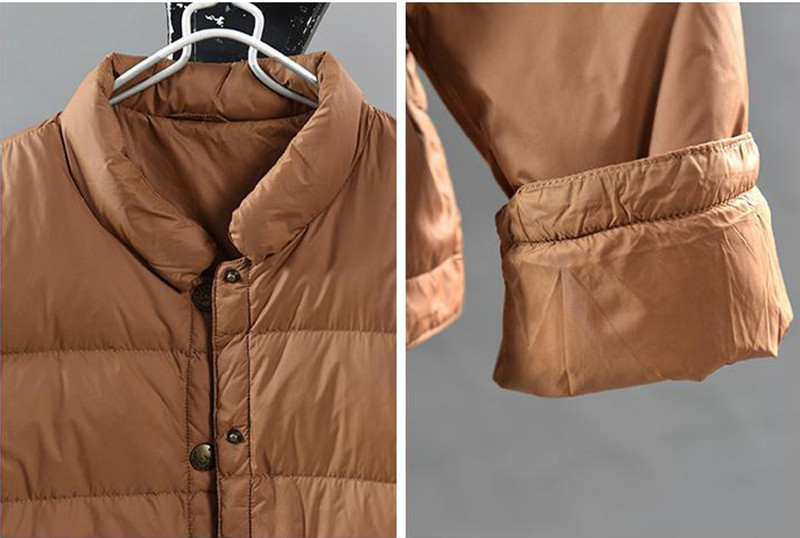 2023, noua iarnă, haină puf pentru femei, jachetă puf de rață, parkas portabil căptușită pentru femei, pardesiu puf cu gât în formă de O