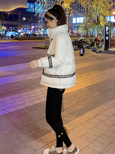 Mood Väikese lõhnaga talve sulejoped Soe Parka Korea Elegant Vintage Puffe jope Naistele Tuulekindlad ülerõivad