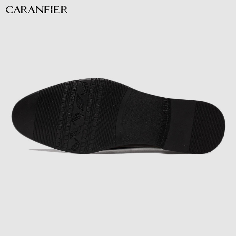 CARANFIER 2 perechi de pantofi italieni negri formali Mocasini pentru barbati Rochie de mireasa Clarks patentat Oxford sintetic pentru barbati din piele Zapato