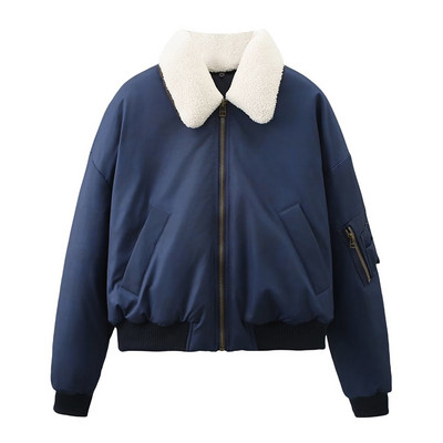 Jachetă Bomber de modă pentru femei 2023, îmbrăcăminte de stradă, cu fermoar lejer, jachetă scurtă, vintage, elegantă, pentru femei, paltoane Y2k