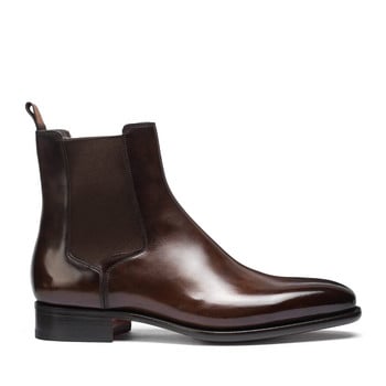 Νέα Chelsea Boots Ανδρικά παπούτσια PU Brown Fashion Ευέλικτο Business Casual Street Party σε βρετανικό στυλ Κλασικά μποτάκια