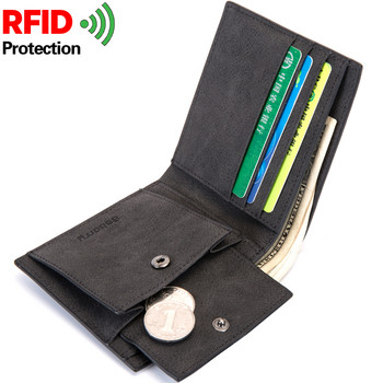 Ανδρικά πορτοφόλια μόδας Rfid 2020 Ανδρικό πορτοφόλι με φερμουάρ τσάντα νομισμάτων Μικρό μίνι πορτοφόλι πορτοφόλι Νέο σχέδιο Dollar Wallet Λεπτή τσάντα χρημάτων