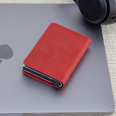 Novi Muški Ženski Pametni novčanik Držač kreditne bankovne kartice Modna torbica Aluminijska legura Business Casual Mini novčanik Marka PU torbica