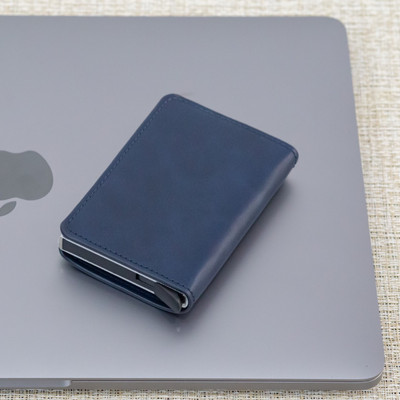 Novi Muški Ženski Pametni novčanik Držač kreditne bankovne kartice Modna torbica Aluminijska legura Business Casual Mini novčanik Marka PU torbica