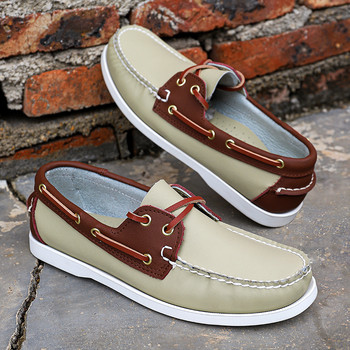 Ανδρικά Μοκασίνια Μόδας Παπούτσια οδήγησης slip on Flats Boat Shoes Χειροποίητα ανδρικά casual παπούτσια Ελαφρύ δερμάτινο loafers