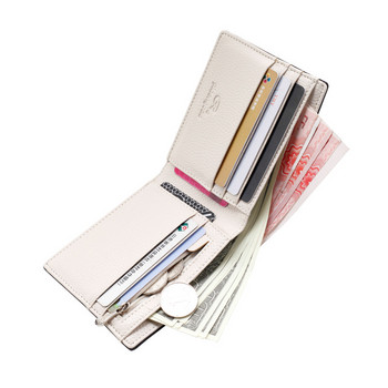 Νέο μοδάτο δερμάτινο ανδρικό πορτοφόλι με ανδρικό πορτοφόλι με τσέπη νομισμάτων Θήκη πιστωτικών καρτών Ανδρική τσάντα τσάντα χρημάτων Πτυσσόμενο πορτοφόλι