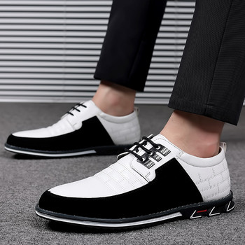 Ανδρικά παπούτσια Comfortalbe All-match Wedding Oxfords Trending Δερμάτινα παπούτσια για άντρες Επαγγελματικά casual φόρεμα παπούτσια με κορδόνια επάνω Επίσημο πάρτι