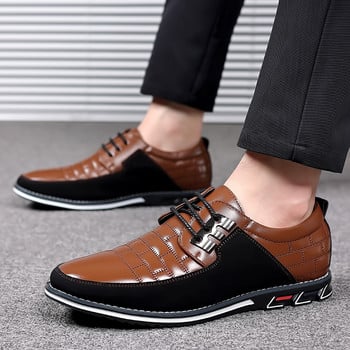 Ανδρικά παπούτσια Comfortalbe All-match Wedding Oxfords Trending Δερμάτινα παπούτσια για άντρες Επαγγελματικά casual φόρεμα παπούτσια με κορδόνια επάνω Επίσημο πάρτι