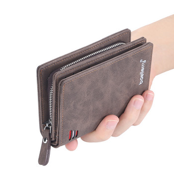 Νέο ανδρικό πορτοφόλι Baellerry Ανδρικό πορτοφόλι Small Money Bag Man PU Δερμάτινες θήκες για κάρτες Ανδρικά πορτοφόλια με ανδρικό πορτοφόλι με τσέπη νομισμάτων