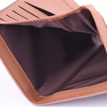 Ανδρικό δερμάτινο πορτοφόλι Bogesi με φερμουάρ Ανδρικό πορτοφόλι Αφαιρούμενες τσέπες για κέρματα με θήκη πιστωτικής κάρτας για άνδρες