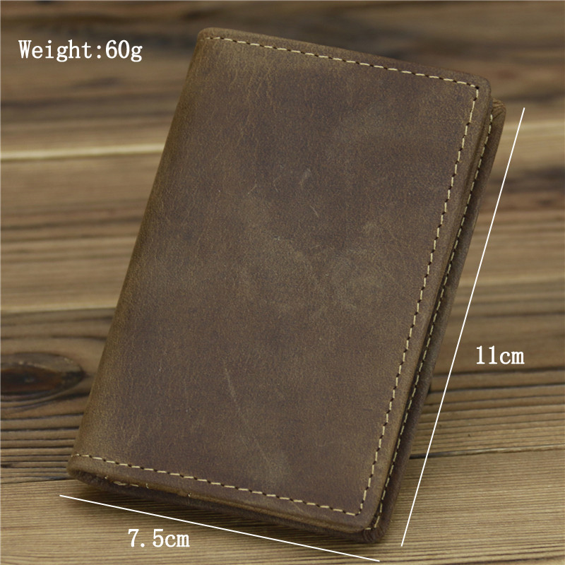 Portofel pentru carduri pentru bărbați din  vintage, mică, subțire, carte de credit, carte de identitate, portofel pentru bărbați, subțire