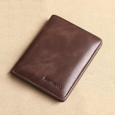 Rfid novčanik za muškarce Tanki okomiti novčanici Crni tanki kratki držač kreditne kartice Minimalistička muška plava torba za novac