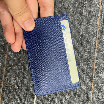 Spot чанта за карти ултратънка кожена чанта за карти със слот за карти мини портфейл банкова карта чанта за кредитни карти за мъже и жени