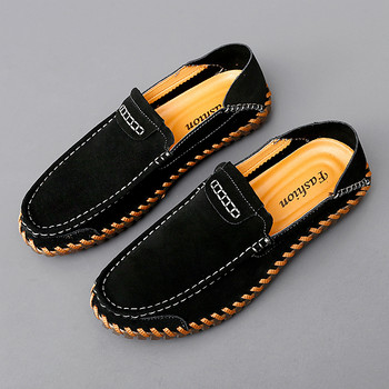Велурени мъжки мокасини Супер меки кожени ежедневни обувки за мъже Мокасини Плюс размер 38-47
