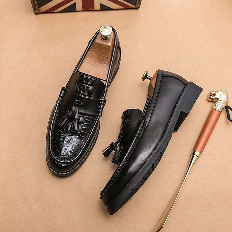 2023, pantofi casual pentru bărbați, pantofi din piele respirabilă, pantofi de birou de afaceri pentru bărbați, mocasini de conducere, pantofi confortabili cu ciucuri