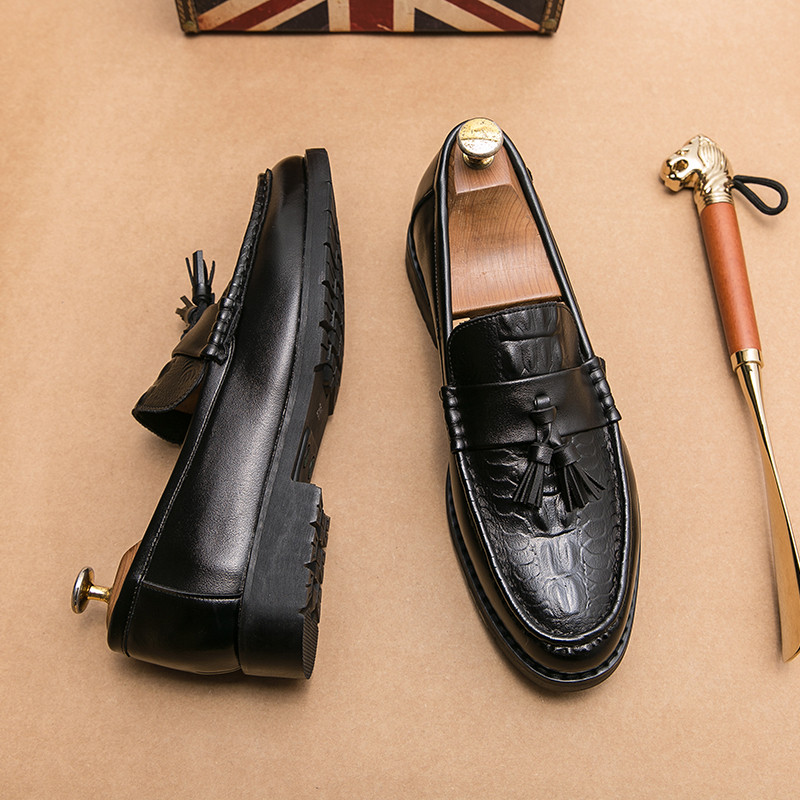 2023, pantofi casual pentru bărbați, pantofi din piele respirabilă, pantofi de birou de afaceri pentru bărbați, mocasini de conducere, pantofi confortabili cu ciucuri