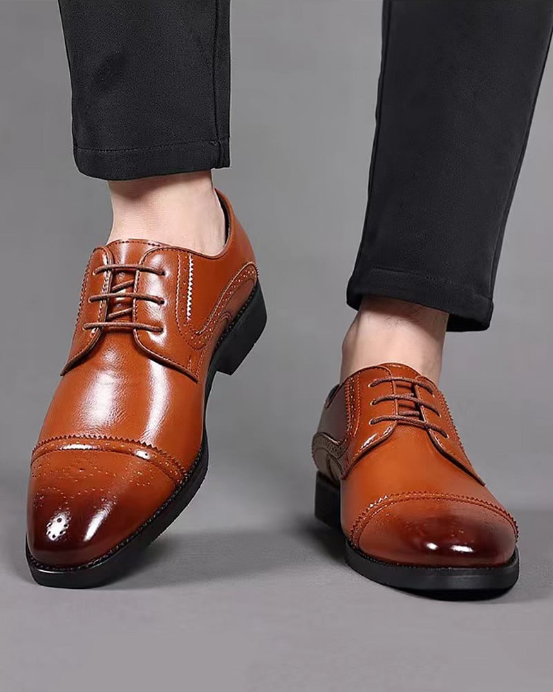 Nove muške svečane kožne cipele za 2023. Muške kožne ležerne prozračne britanske muške kožne cipele Poslovne svestrane modne cipele