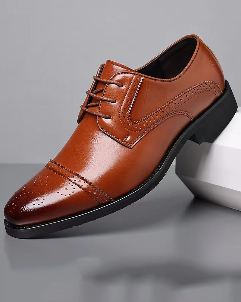 Nove muške svečane kožne cipele za 2023. Muške kožne ležerne prozračne britanske muške kožne cipele Poslovne svestrane modne cipele