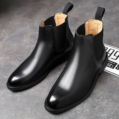 Cizme chelsea elegante de primăvară/iarnă, din bărbați, pantofi de cuplu, rochie slip-on, personalizate, cizme formale model prezentare de modă