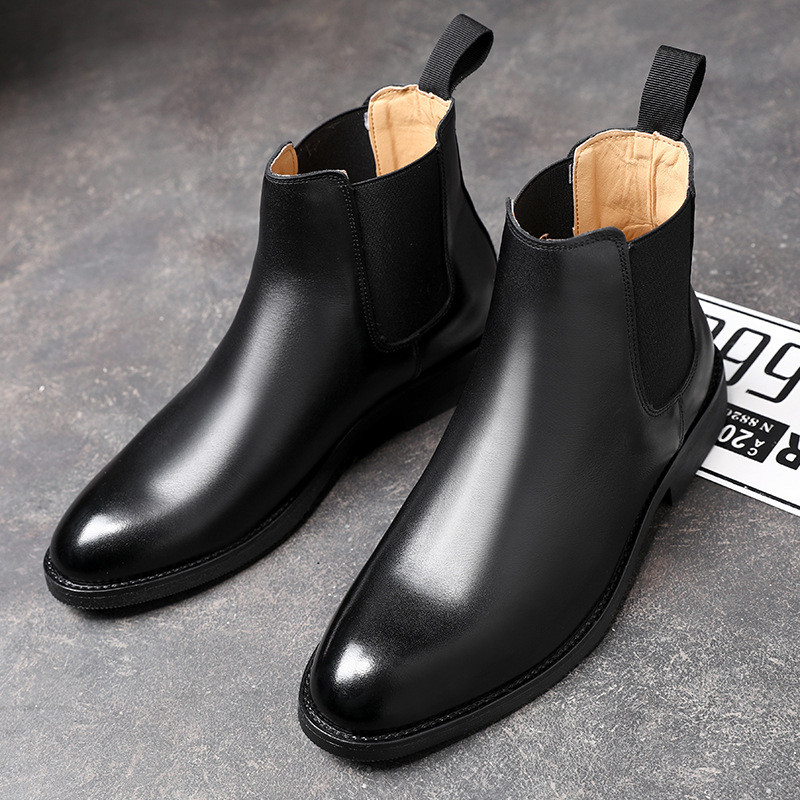 Cizme chelsea elegante de primăvară/iarnă, din bărbați, pantofi de cuplu, rochie slip-on, personalizate, cizme formale model prezentare de modă