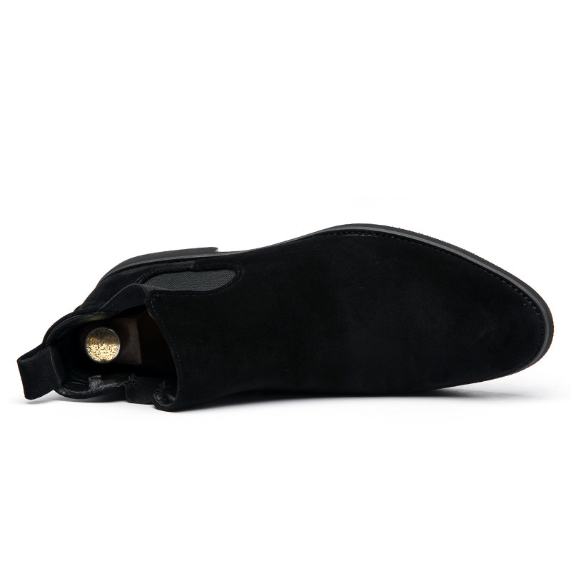 Chelsea Boots Vyriški mėlyni dirbtiniai zomšiniai klasikiniai mados verslo laisvalaikio vyriški trumpi batai ant kulkšnies Zapatos De Seguridad Hombre