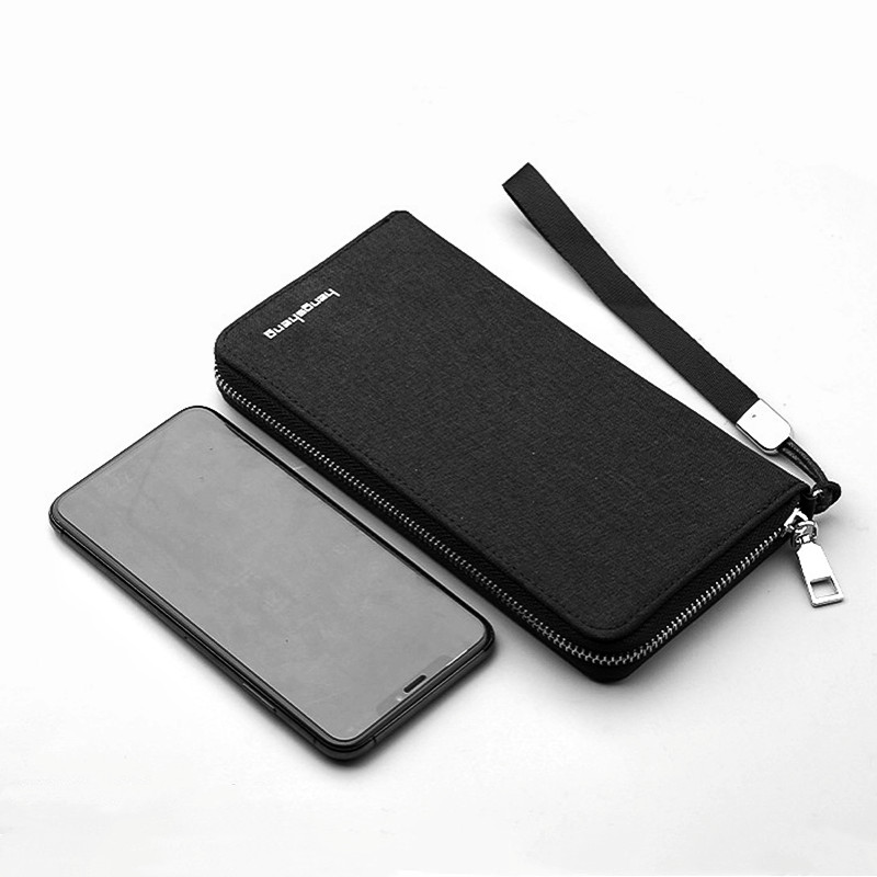 Vyriška piniginė Gamintojas Ilga piniginė Kortelės Krepšys Drobinis Monetų Piniginė Verslo Vyriškas Sankabos Krepšys Mados Didelės talpos Piniginės Telefono Krepšys